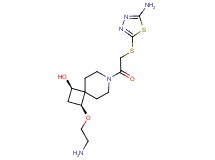 rel-(1R,3S)-3-(2-aminoethoxy)-7-{[(5-amino-1,3,4-thiadiazol-2-yl)thio]acetyl}-7-azaspiro[3.5]nonan-1-ol hydrochloride