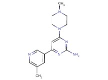 4-(4-methylpiperazin-1-yl)-6-(5-methylpyridin-3-yl)pyrimidin-2-amine