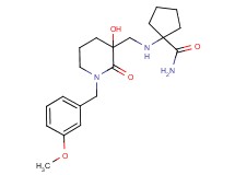 1-({[3-hydroxy-1-(3-methoxybenzyl)-2-oxopiperidin-3-yl]methyl}amino)cyclopentanecarboxamide
