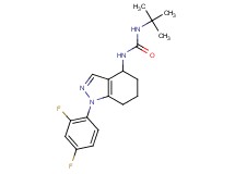 N-(tert-butyl)-N'-[1-(2,4-difluorophenyl)-4,5,6,7-tetrahydro-1H-indazol-4-yl]urea