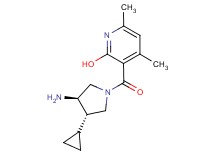 3-{[rel-(3R,4S)-3-amino-4-cyclopropyl-1-pyrrolidinyl]carbonyl}-4,6-dimethyl-2-pyridinol