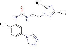 N-[2-(3,5-dimethyl-1H-1,2,4-triazol-1-yl)ethyl]-N'-[2-methyl-5-(4H-1,2,4-triazol-4-yl)phenyl]urea