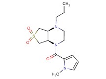 (4aS*,7aR*)-1-[(1-methyl-1H-pyrrol-2-yl)carbonyl]-4-propyloctahydrothieno[3,4-b]pyrazine 6,6-dioxide