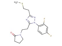 1-(2-{1-(2,4-difluorophenyl)-3-[2-(methylthio)ethyl]-1H-1,2,4-triazol-5-yl}ethyl)pyrrolidin-2-one