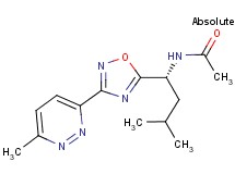 N-{(1R)-3-methyl-1-[3-(6-methyl-3-pyridazinyl)-1,2,4-oxadiazol-5-yl]butyl}acetamide