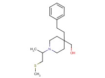 [1-[1-methyl-2-(methylthio)ethyl]-4-(2-phenylethyl)-4-piperidinyl]methanol