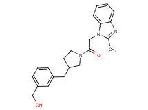 [3-({1-[(2-methyl-1H-benzimidazol-1-yl)acetyl]pyrrolidin-3-yl}methyl)phenyl]methanol