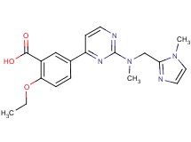2-ethoxy-5-(2-{methyl[(1-methyl-1H-imidazol-2-yl)methyl]amino}pyrimidin-4-yl)benzoic acid