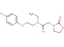 N-[2-(4-chlorophenoxy)ethyl]-N-ethyl-2-(2-oxo-1,3-oxazolidin-3-yl)acetamide