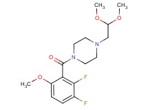 1-(2,3-difluoro-6-methoxybenzoyl)-4-(2,2-dimethoxyethyl)piperazine