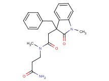 3-[[(3-benzyl-1-methyl-2-oxo-2,3-dihydro-1H-indol-3-yl)acetyl](methyl)amino]propanamide