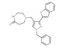 1-{[3-(1-benzofuran-2-yl)-1-benzyl-1H-pyrazol-4-yl]methyl}-1,4-diazepan-5-one