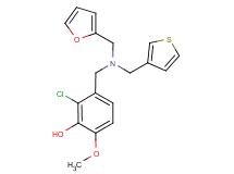 2-chloro-3-{[(2-furylmethyl)(3-thienylmethyl)amino]methyl}-6-methoxyphenol