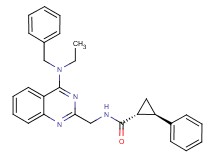 (1R*,2R*)-N-({4-[benzyl(ethyl)amino]-2-quinazolinyl}methyl)-2-phenylcyclopropanecarboxamide
