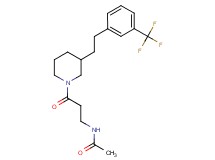 N-[3-oxo-3-(3-{2-[3-(trifluoromethyl)phenyl]ethyl}-1-piperidinyl)propyl]acetamide