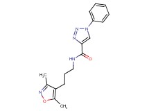N-[3-(3,5-dimethyl-4-isoxazolyl)propyl]-1-phenyl-1H-1,2,3-triazole-4-carboxamide