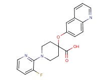 1-(3-fluoropyridin-2-yl)-4-(quinolin-6-yloxy)piperidine-4-carboxylic acid