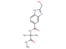 N-[1,1-dimethyl-2-(methylamino)-2-oxoethyl]-2-(hydroxymethyl)-1H-benzimidazole-5-carboxamide