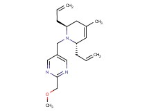 5-{[(2S*,6S*)-2,6-diallyl-4-methyl-3,6-dihydropyridin-1(2H)-yl]methyl}-2-(methoxymethyl)pyrimidine