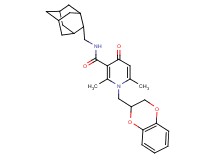 N-(2-adamantylmethyl)-1-(2,3-dihydro-1,4-benzodioxin-2-ylmethyl)-2,6-dimethyl-4-oxo-1,4-dihydro-3-pyridinecarboxamide
