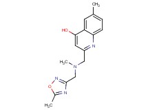 6-methyl-2-({methyl[(5-methyl-1,2,4-oxadiazol-3-yl)methyl]amino}methyl)quinolin-4-ol