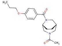 (1S*,5R*)-3-acetyl-6-(4-propoxybenzoyl)-3,6-diazabicyclo[3.2.2]nonane