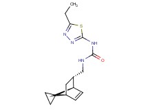 N-(5-ethyl-1,3,4-thiadiazol-2-yl)-N'-[(1R*,2S*,4S*)-spiro[bicyclo[2.2.1]heptane-7,1'-cyclopropane]-5-en-2-ylmethyl]urea