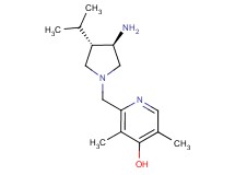 2-{[rel-(3R,4S)-3-amino-4-isopropyl-1-pyrrolidinyl]methyl}-3,5-dimethyl-4-pyridinol dihydrochloride