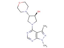 (3S*,4S*)-1-(1,3-dimethyl-1H-pyrazolo[3,4-d]pyrimidin-4-yl)-4-morpholin-4-ylpyrrolidin-3-ol