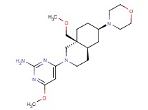 4-methoxy-6-[(4aR*,6R*,8aS*)-8a-(methoxymethyl)-6-morpholin-4-yloctahydroisoquinolin-2(1H)-yl]pyrimidin-2-amine