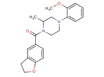 1-(2,3-dihydro-1-benzofuran-5-ylcarbonyl)-4-(2-methoxyphenyl)-2-methylpiperazine