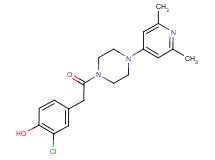 2-chloro-4-{2-[4-(2,6-dimethylpyridin-4-yl)piperazin-1-yl]-2-oxoethyl}phenol