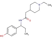2-(1-ethylpiperidin-4-yl)-N-[1-(4-hydroxyphenyl)propyl]acetamide