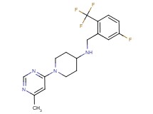 N-[5-fluoro-2-(trifluoromethyl)benzyl]-1-(6-methylpyrimidin-4-yl)piperidin-4-amine