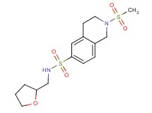 2-(methylsulfonyl)-N-(tetrahydrofuran-2-ylmethyl)-1,2,3,4-tetrahydroisoquinoline-6-sulfonamide