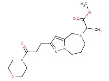 methyl 2-[2-[3-(4-morpholinyl)-3-oxopropyl]-7,8-dihydro-4H-pyrazolo[1,5-a][1,4]diazepin-5(6H)-yl]propanoate