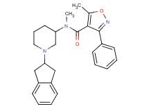 N-[1-(2,3-dihydro-1H-inden-2-yl)-3-piperidinyl]-N,5-dimethyl-3-phenyl-4-isoxazolecarboxamide