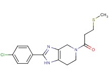 2-(4-chlorophenyl)-5-[3-(methylthio)propanoyl]-4,5,6,7-tetrahydro-1H-imidazo[4,5-c]pyridine