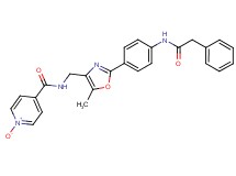 N-[(5-methyl-2-{4-[(phenylacetyl)amino]phenyl}-1,3-oxazol-4-yl)methyl]isonicotinamide 1-oxide