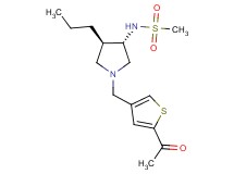 N-{(3S*,4R*)-1-[(5-acetyl-3-thienyl)methyl]-4-propyl-3-pyrrolidinyl}methanesulfonamide