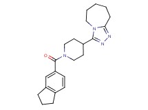 3-[1-(2,3-dihydro-1H-inden-5-ylcarbonyl)-4-piperidinyl]-6,7,8,9-tetrahydro-5H-[1,2,4]triazolo[4,3-a]azepine