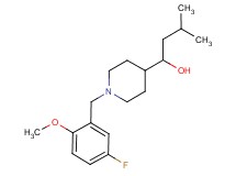 1-[1-(5-fluoro-2-methoxybenzyl)-4-piperidinyl]-3-methyl-1-butanol