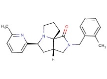 (3aS*,5S*,9aS*)-2-(2-methylbenzyl)-5-(6-methyl-2-pyridinyl)hexahydro-7H-pyrrolo[3,4-g]pyrrolizin-1(2H)-one