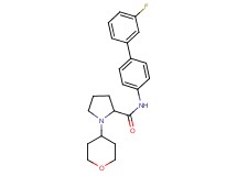 N-(3'-fluoro-4-biphenylyl)-1-(tetrahydro-2H-pyran-4-yl)prolinamide