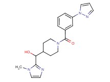 (1-methyl-1H-imidazol-2-yl){1-[3-(1H-pyrazol-1-yl)benzoyl]-4-piperidinyl}methanol