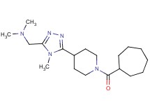 ({5-[1-(cycloheptylcarbonyl)piperidin-4-yl]-4-methyl-4H-1,2,4-triazol-3-yl}methyl)dimethylamine