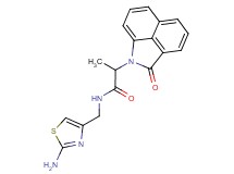 N-[(2-amino-1,3-thiazol-4-yl)methyl]-2-(2-oxobenzo[cd]indol-1(2H)-yl)propanamide