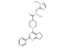 N-methyl-N-[(1-methyl-1H-imidazol-2-yl)methyl]-1-(2-phenyl-6,7-dihydro-5H-cyclopenta[d]pyrimidin-4-yl)-4-piperidinecarboxamide