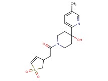 1-[(1,1-dioxido-2,3-dihydro-3-thienyl)acetyl]-4-(5-methylpyridin-2-yl)piperidin-4-ol