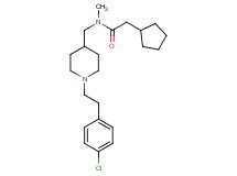 N-({1-[2-(4-chlorophenyl)ethyl]-4-piperidinyl}methyl)-2-cyclopentyl-N-methylacetamide